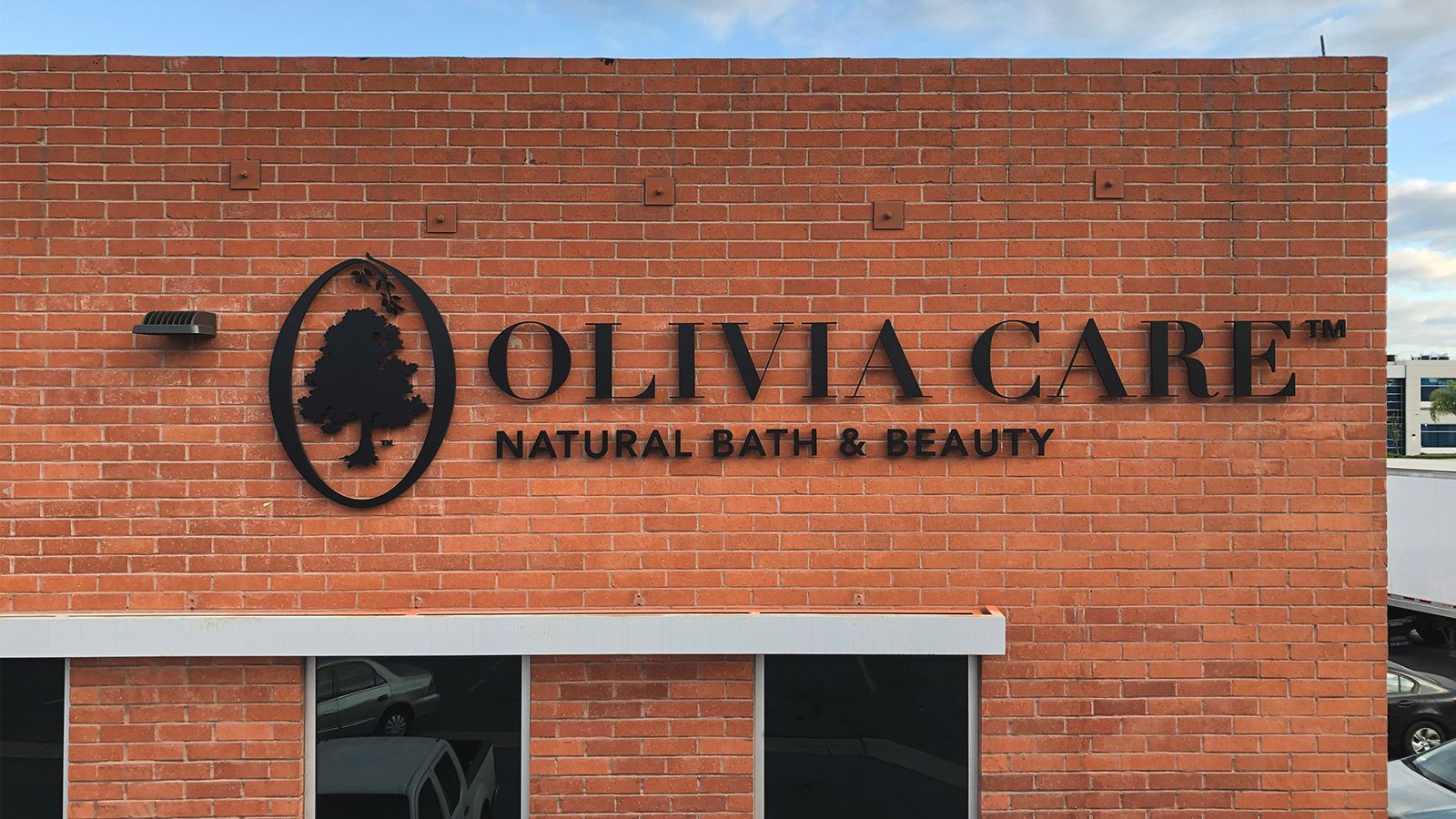 olivia care acrylic 3d letters