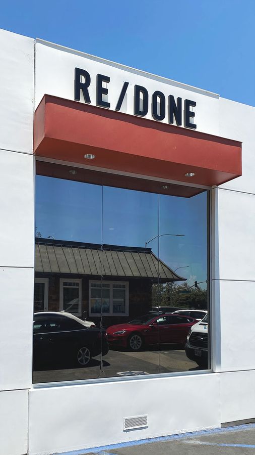 redone building sign