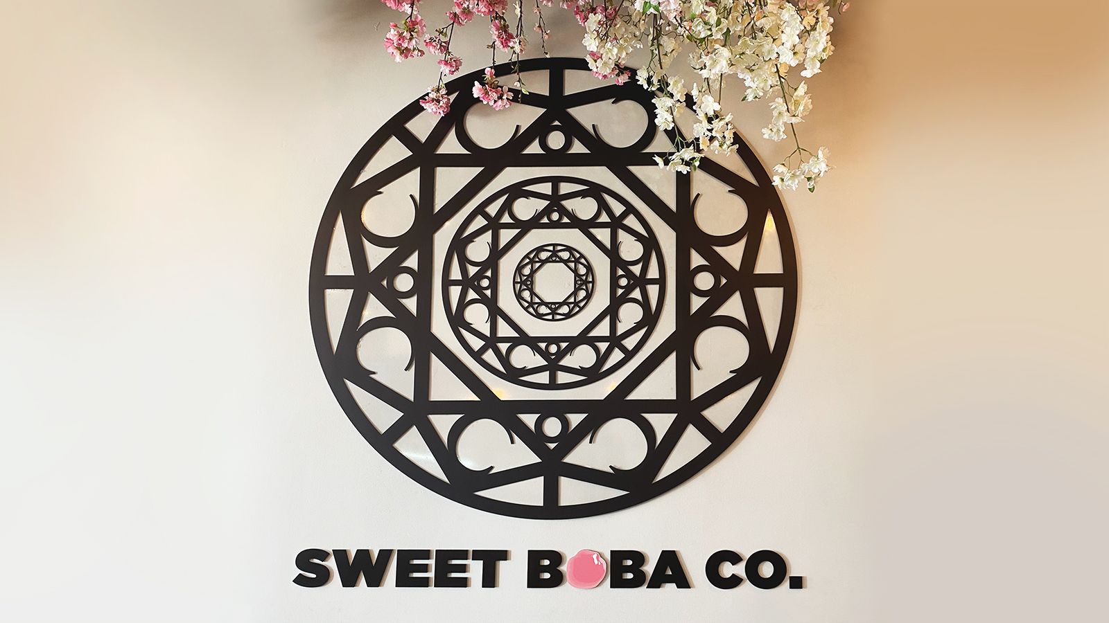 sweet boba 3d sign