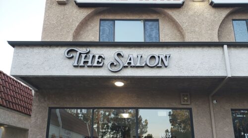 the salon led channel letters