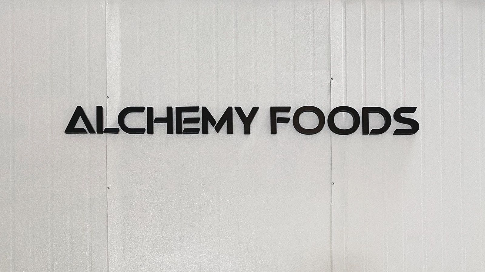 Alchemy Foods 3D letters