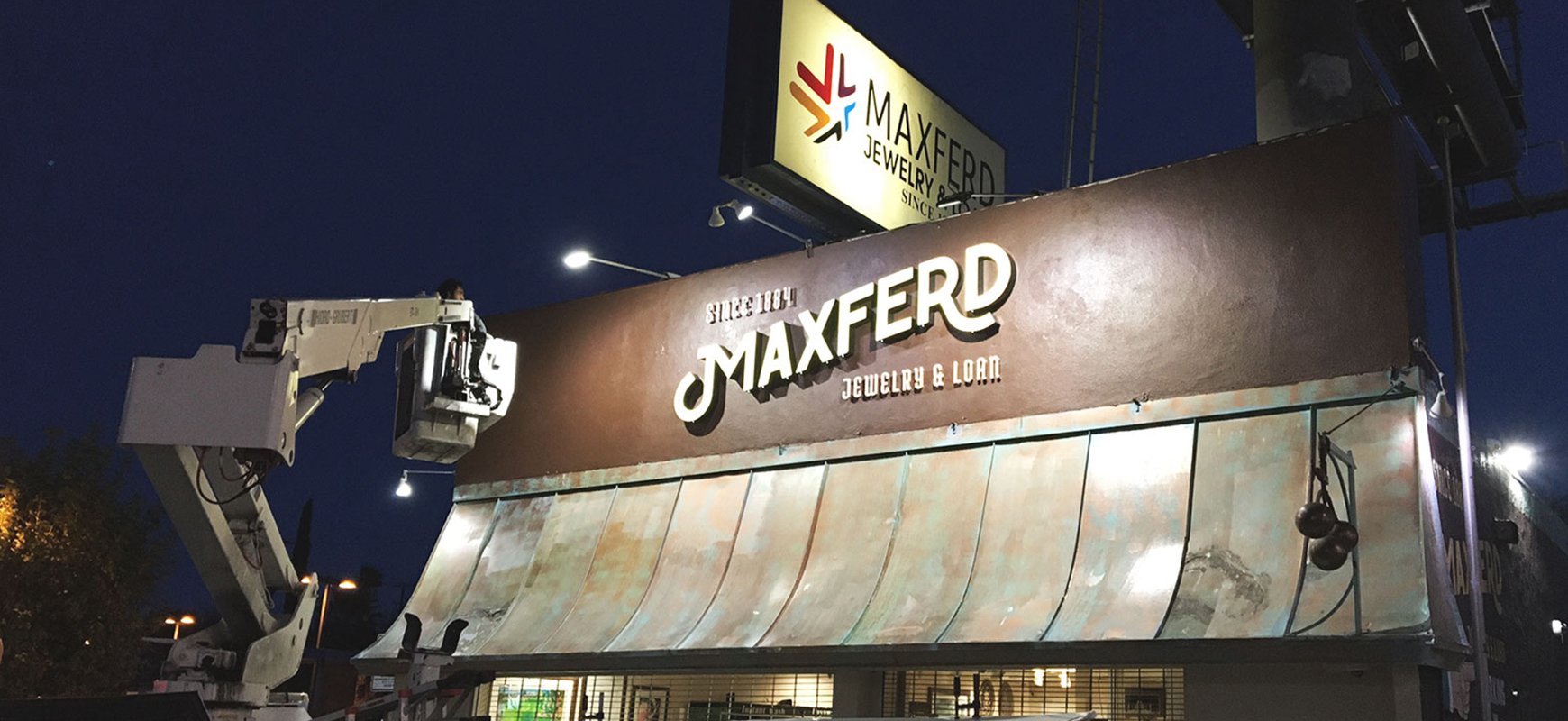 Maxferd architectural sign installation process