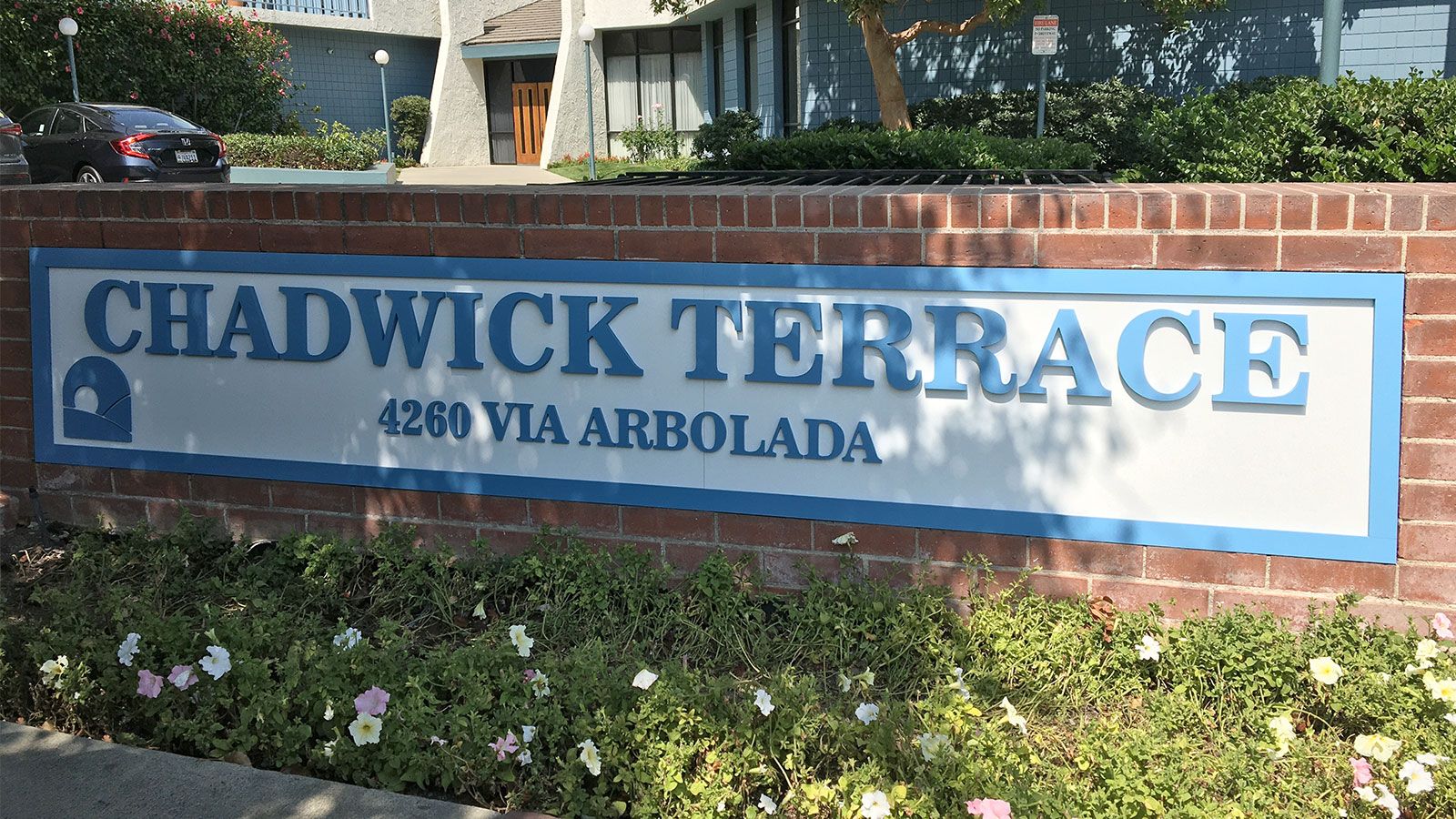 Chadwick Terrace monument sign