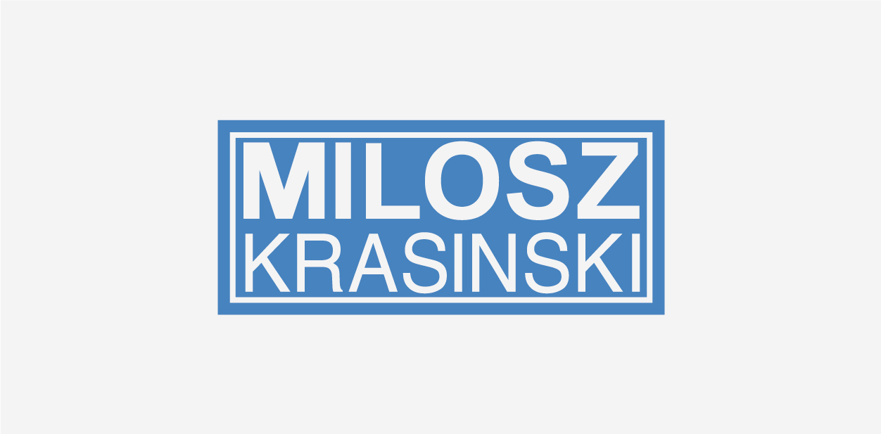 Milosz Krasinski logo font