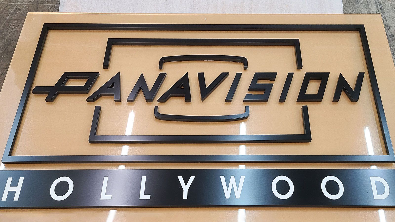 panavision hollywood acrylic sign