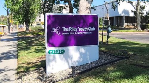 riley youth club monument signage