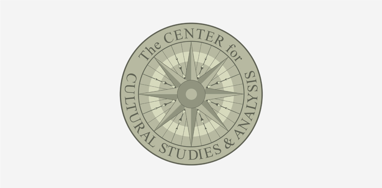 Green-grey and grey logo colors of The Center for Cultural Studies & Analysis