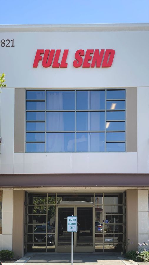 Full Send high rise sign