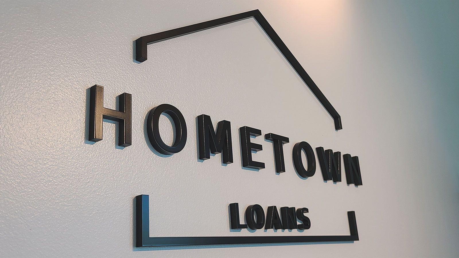 Hometown loans 3D letters