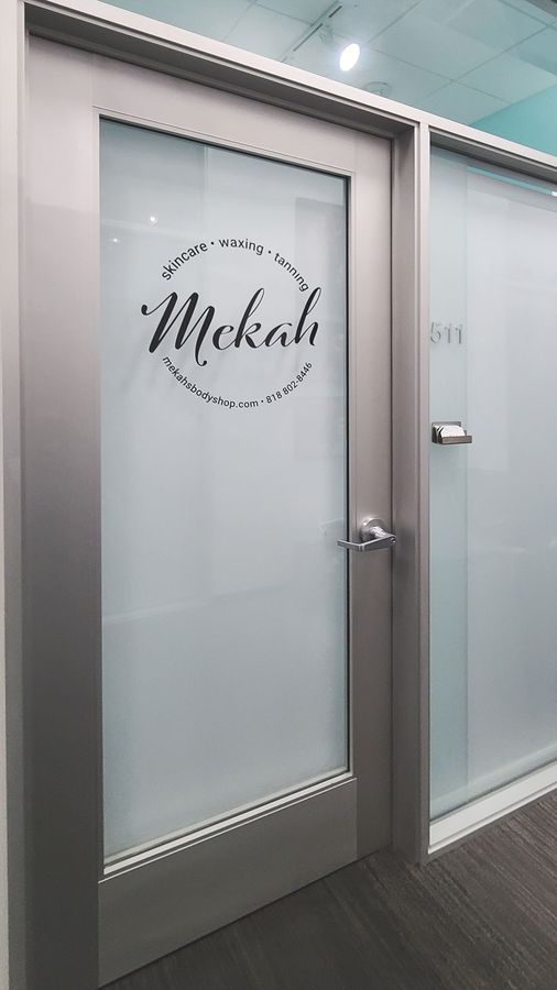 Mekah custom door decal