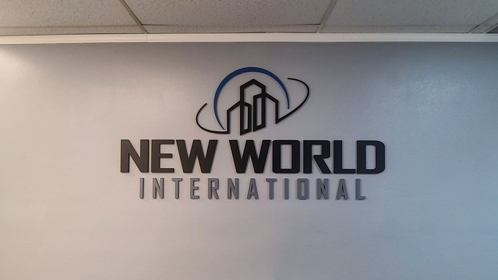 New world acrylic signs
