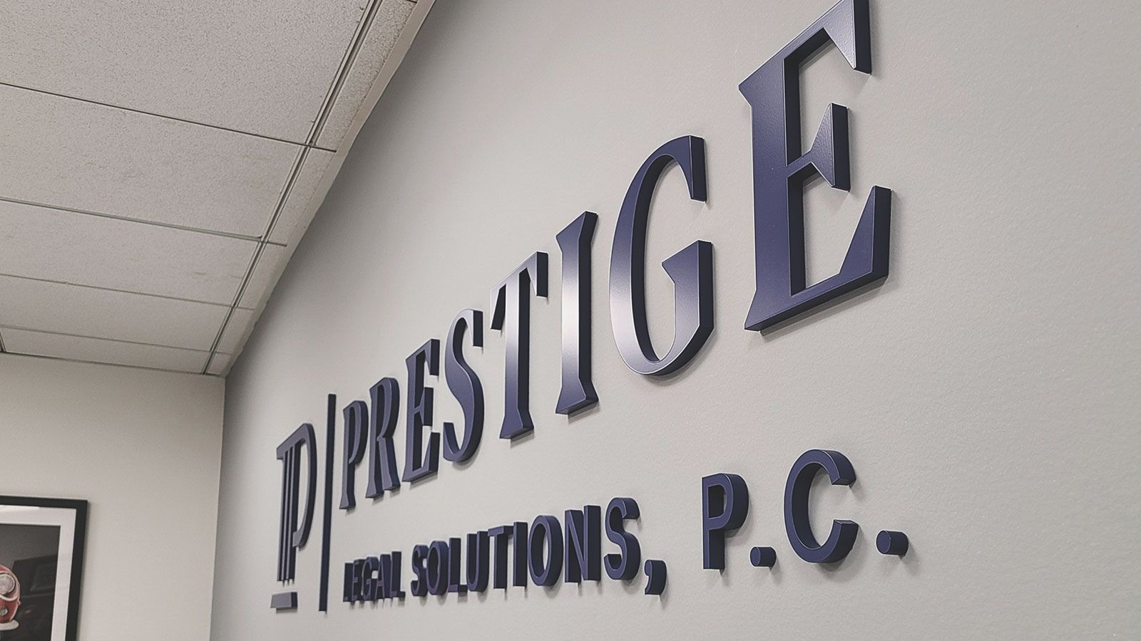 Prestige office 3D sign