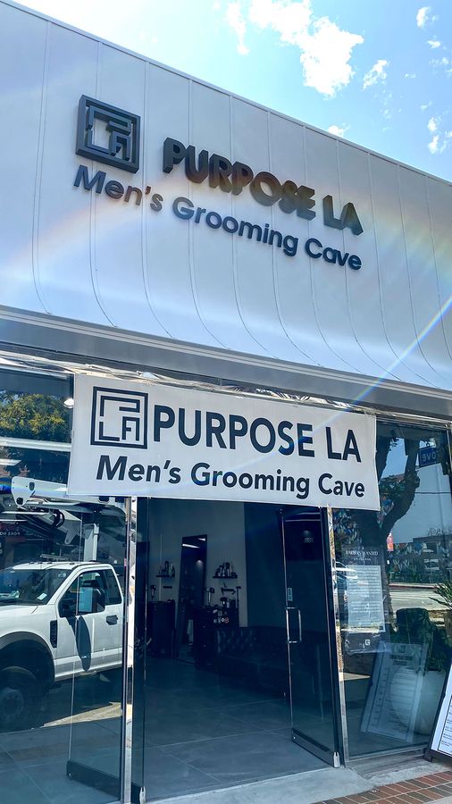 Purpose LA backlit letters