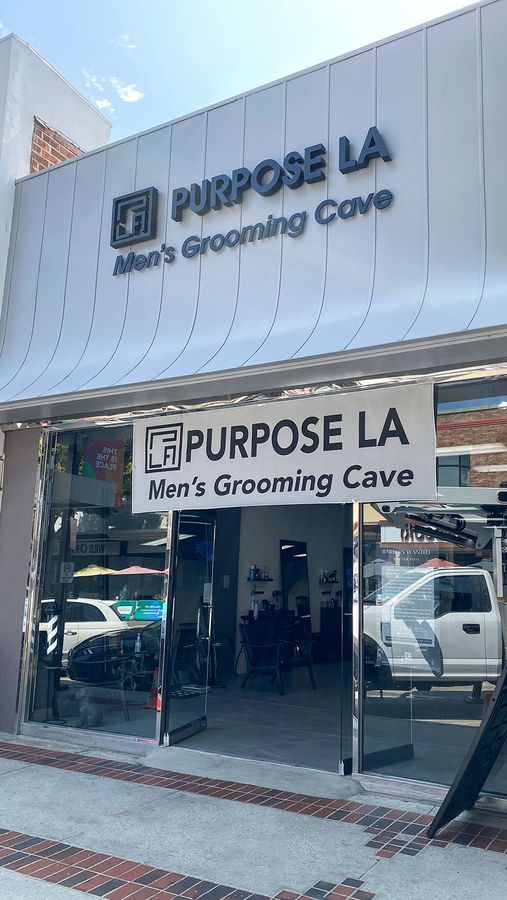 Purpose LA building sign