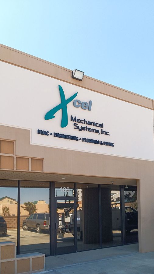 Xcel PVC building sign