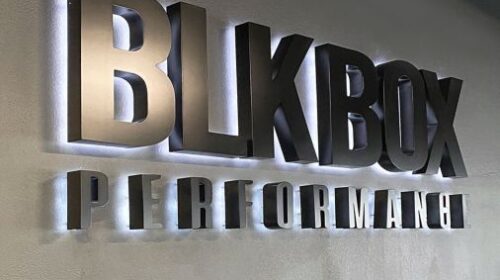 BLK Box reverse channel letters