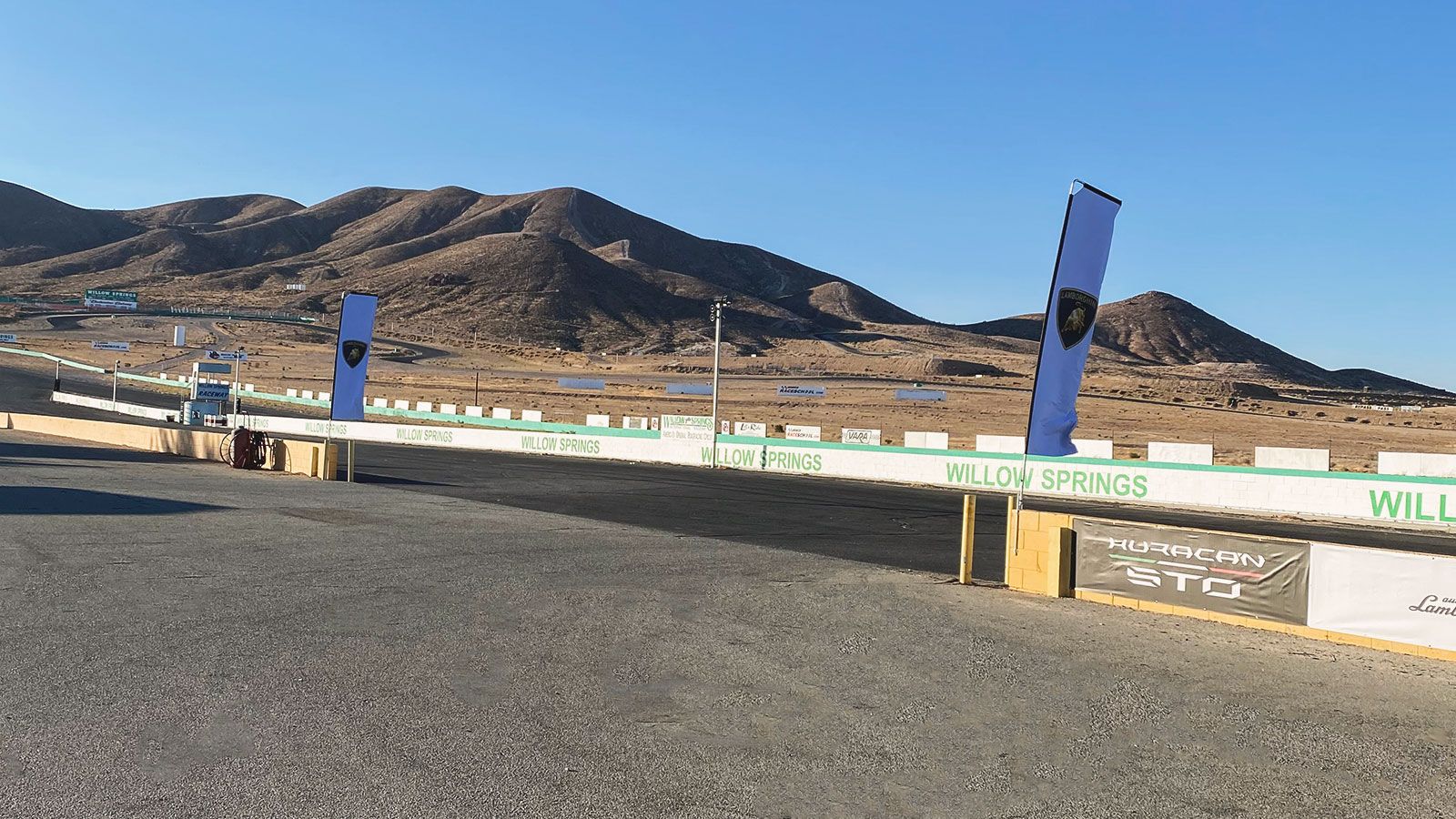 Lamborghini raceway flags