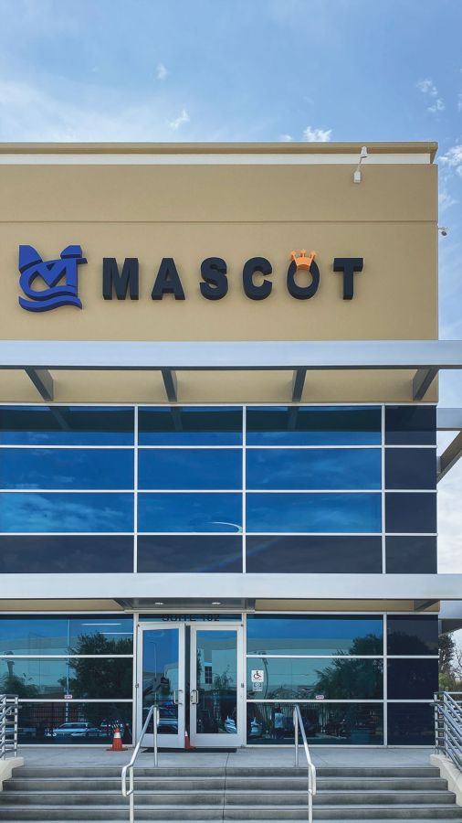 Mascot building sign