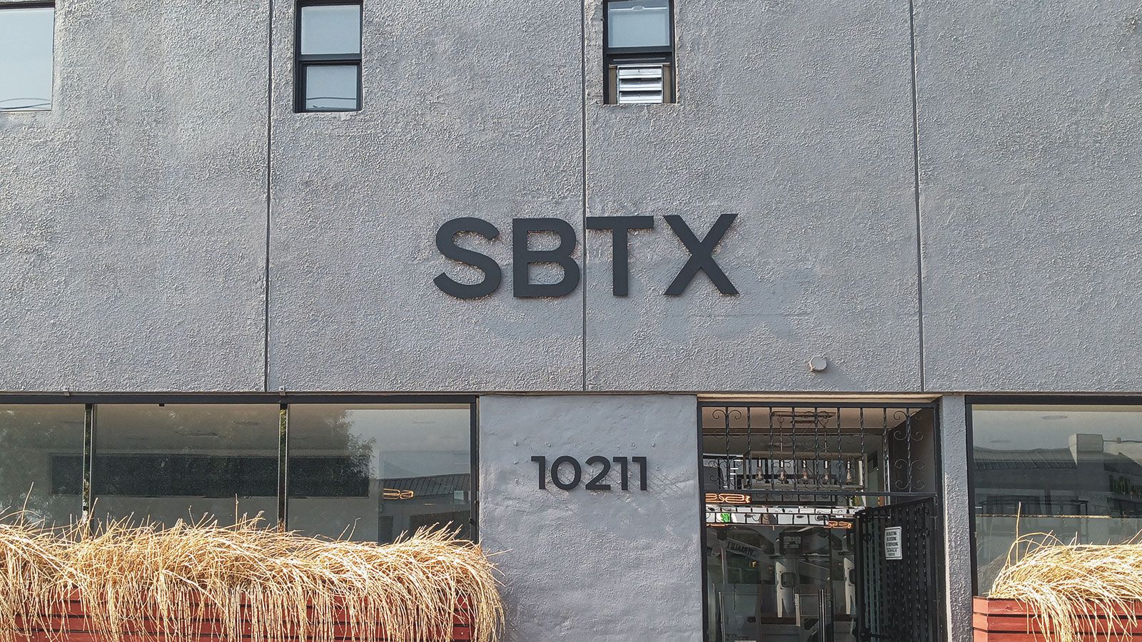 SBTX building signs