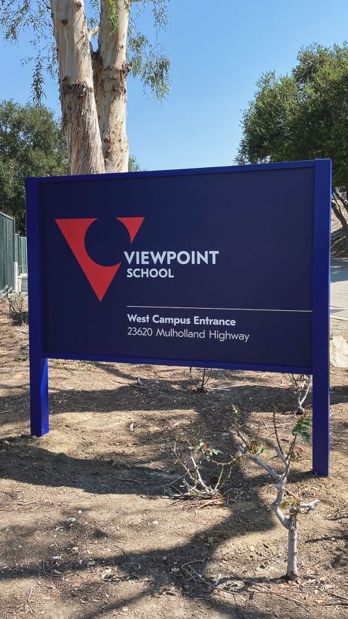 Viewpoint School yard sign