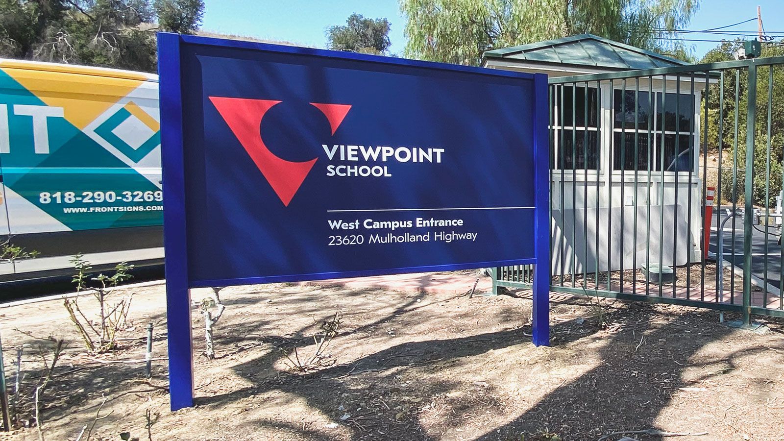 Viewpoint school dibond sign