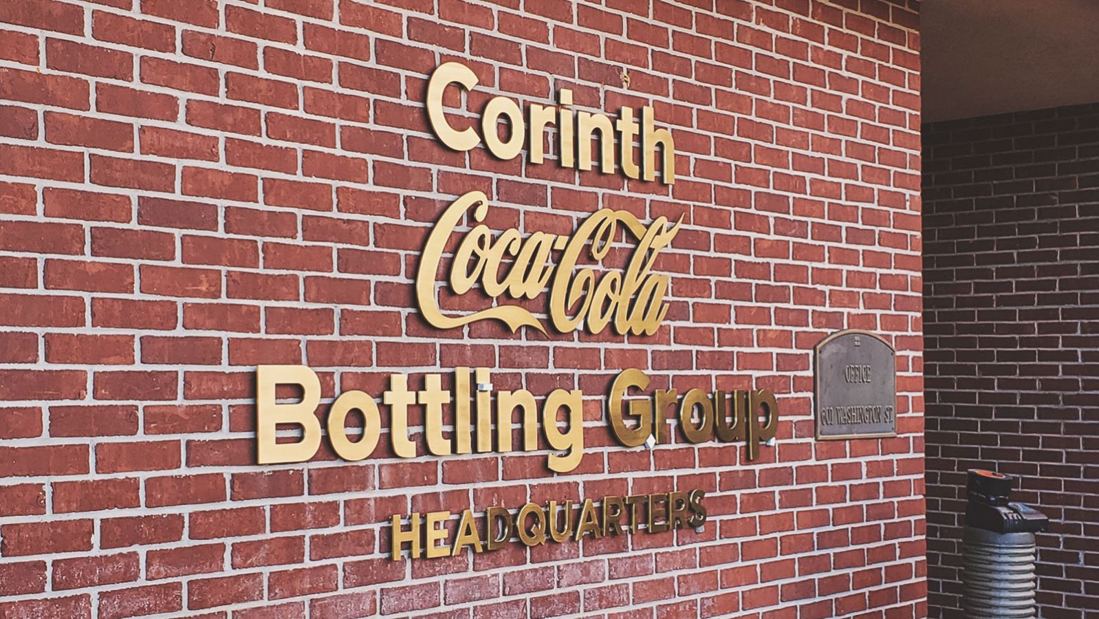 coca cola building sign