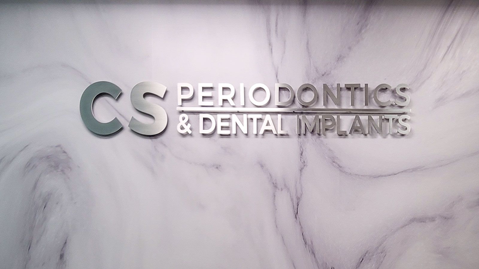 dental clinic aluminum sign