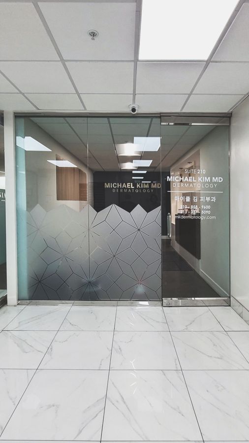 dermatology office window decals