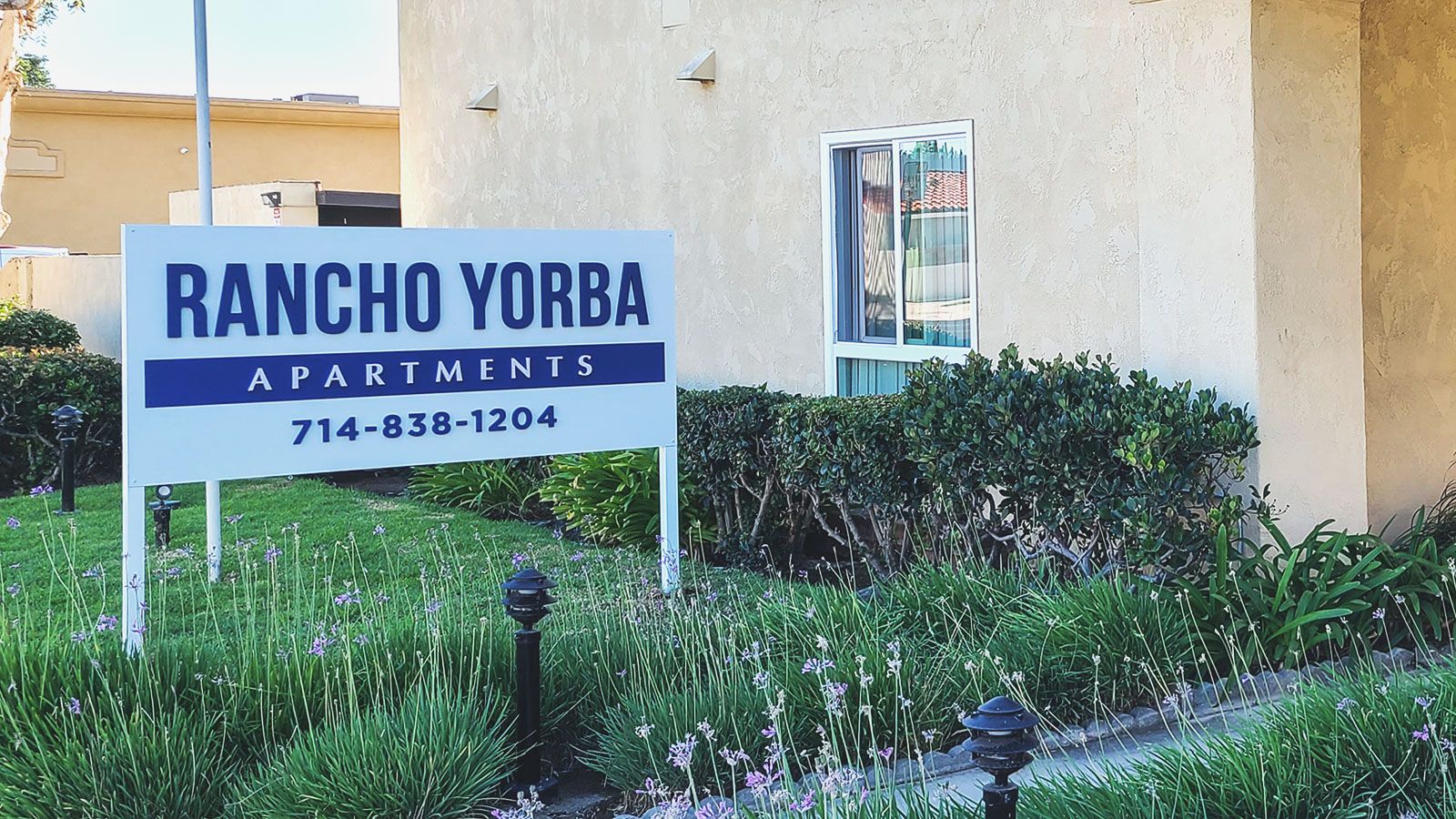 rancho yorba yard signage
