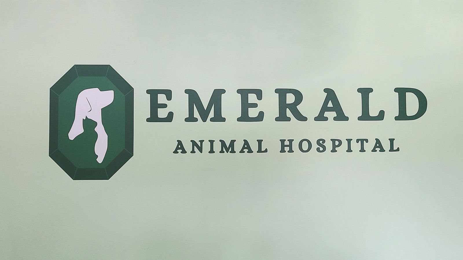 Emerald Animal hospital wall decal