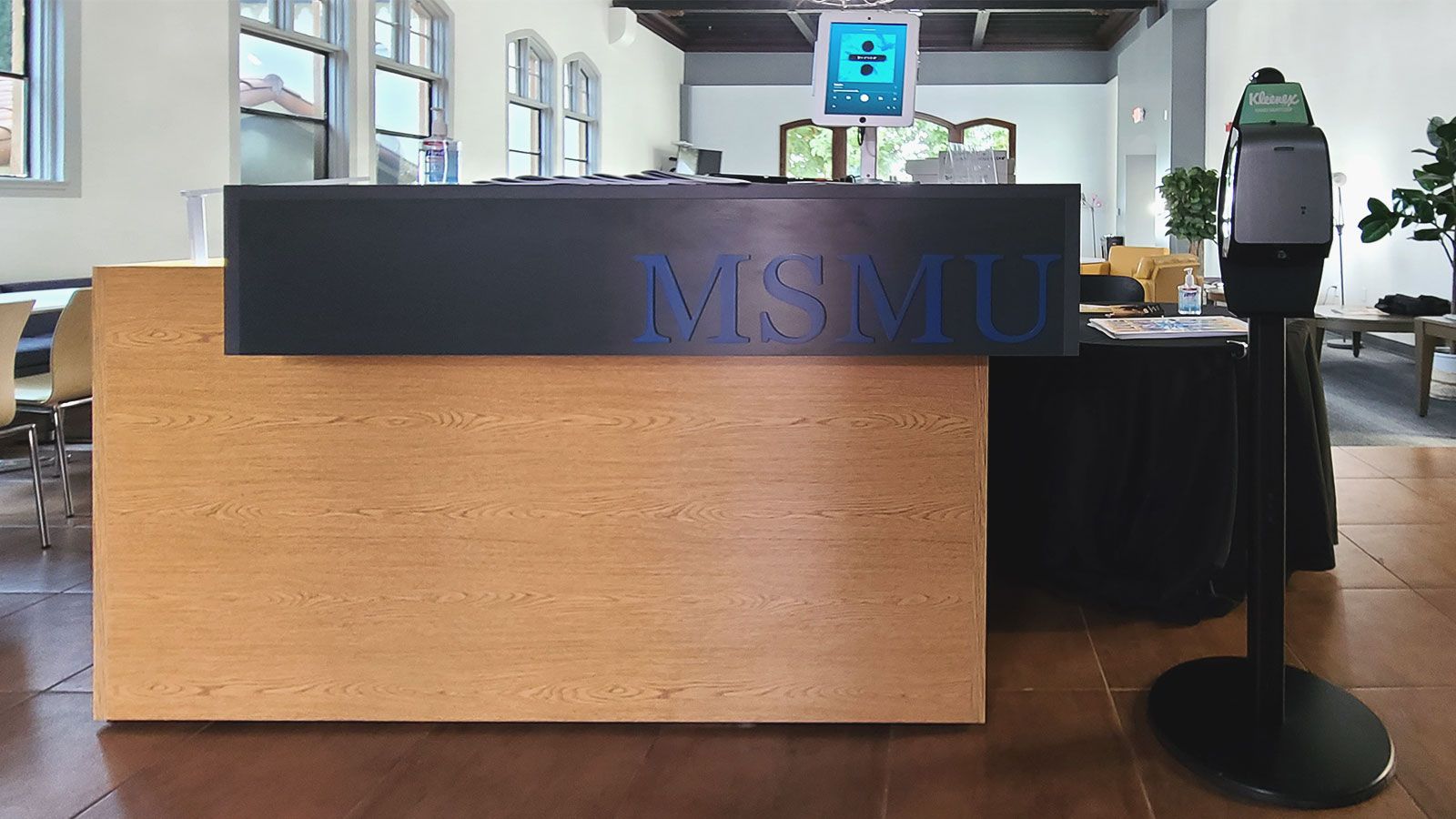 MSMU reception sign