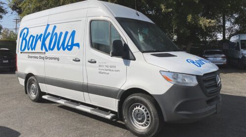 barkbus company van graphics