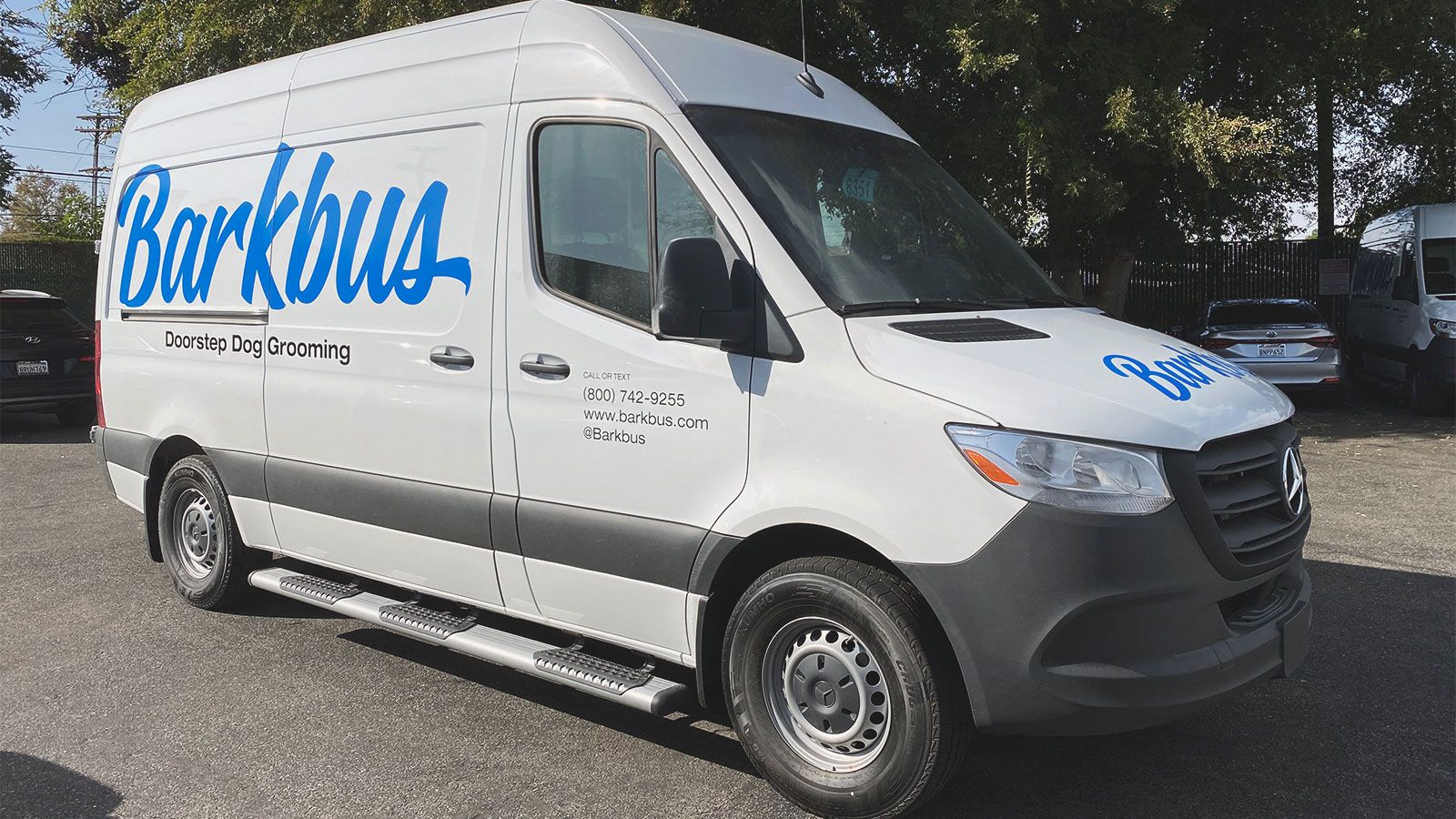 barkbus company van graphics