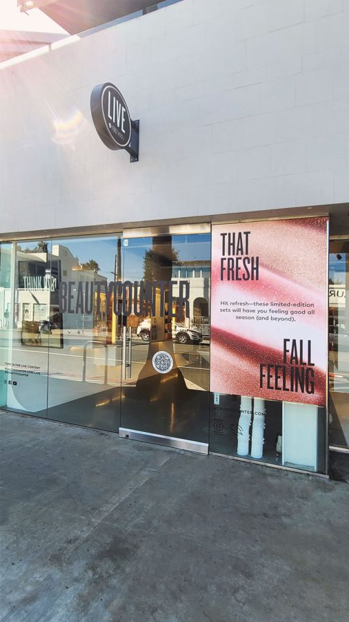 beautycounter bespoke window decal