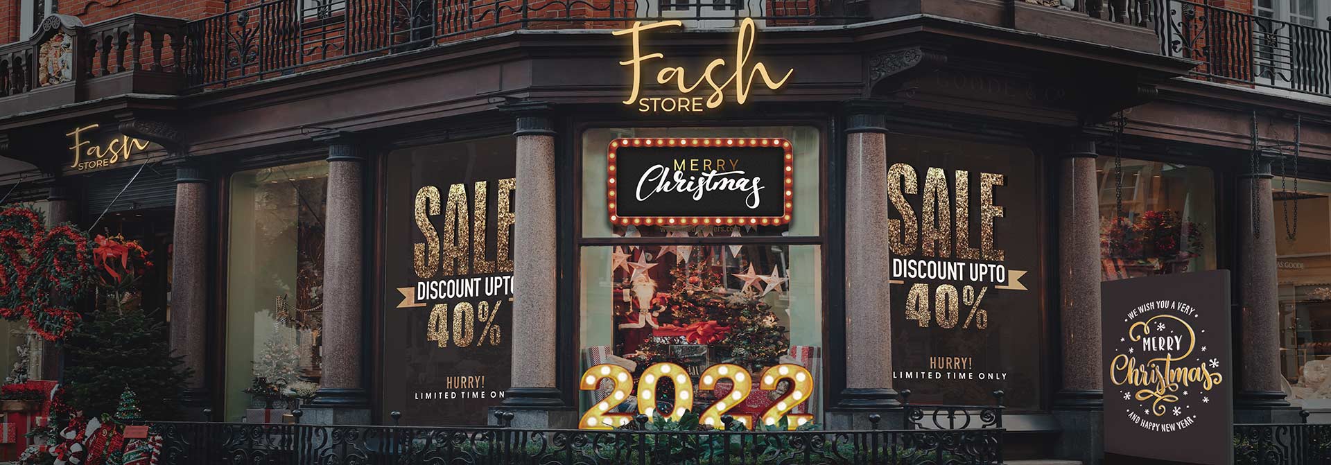 christmas retail signs