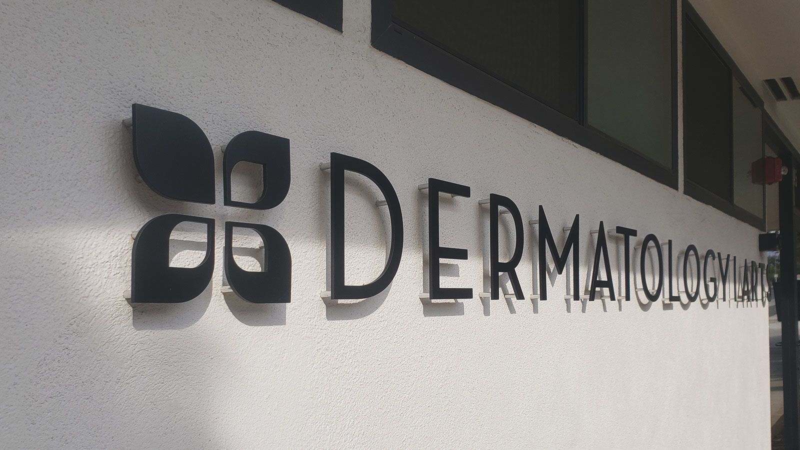 dermatology arts aluminum sign