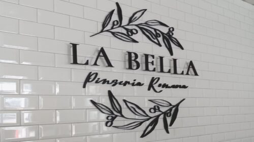 la bella pinseria romana 3d letters