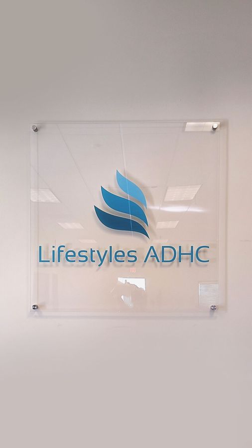 lifestyles adhc acrylic sign
