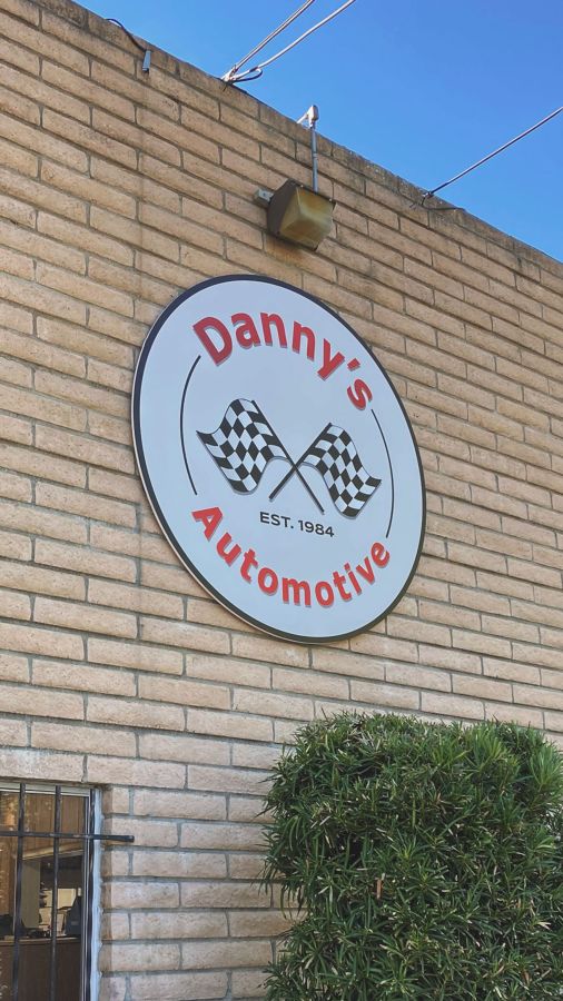 Dannys Automotive building sign