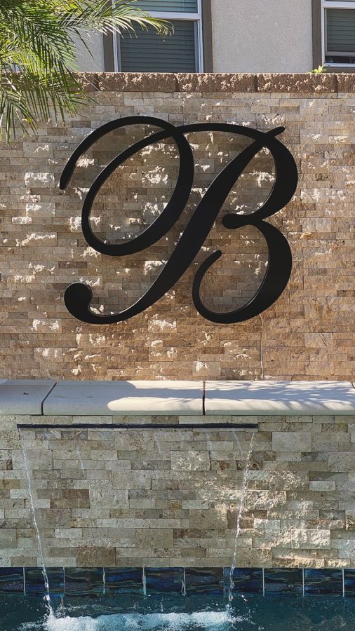 Pool backlit letter