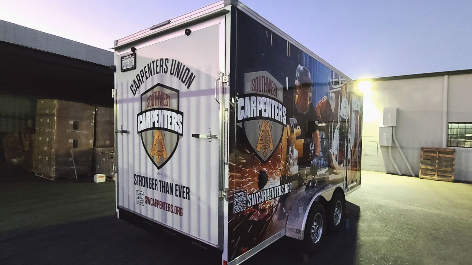 Carpenters union truck decals