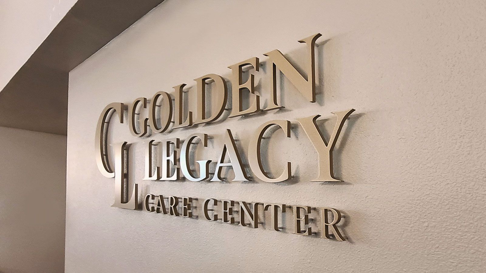 Golden Legacy office 3D sign