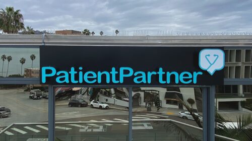 Patient partner building sign
