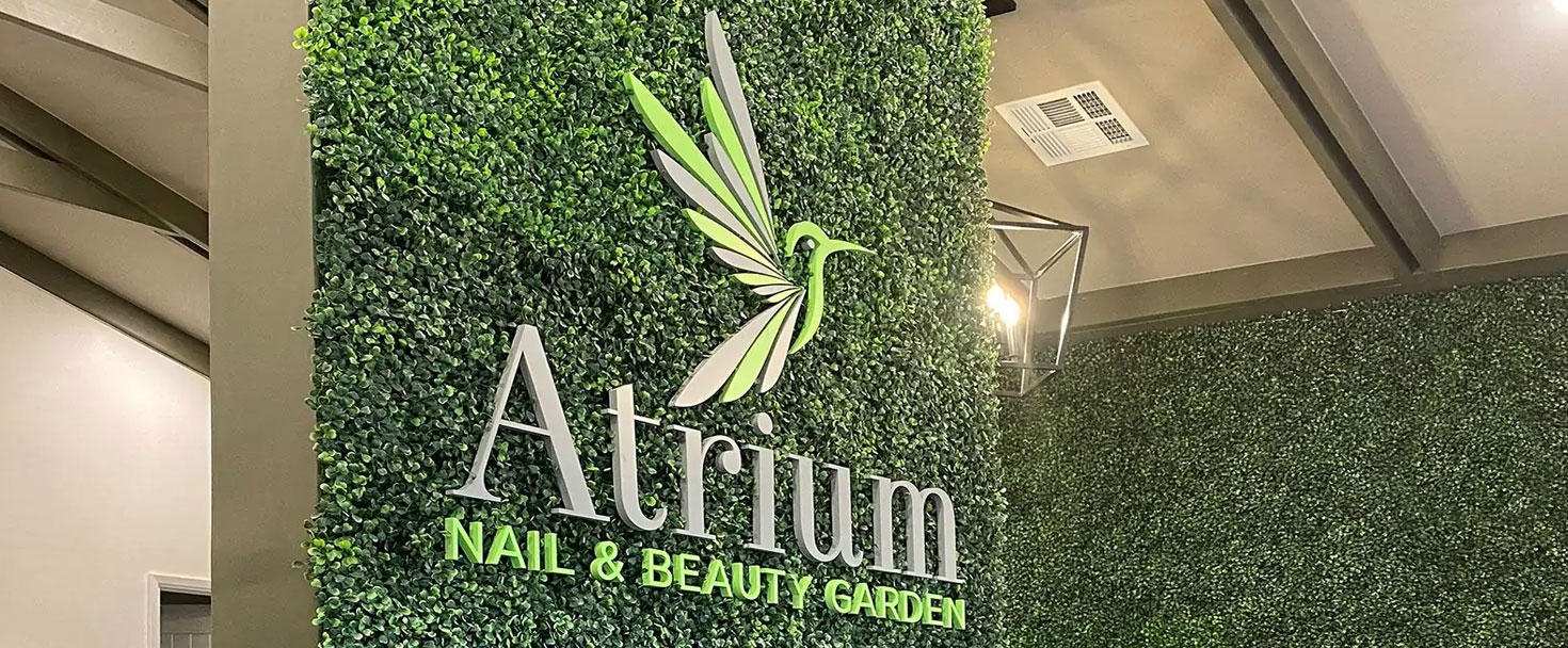 atrium nail & beauty sign