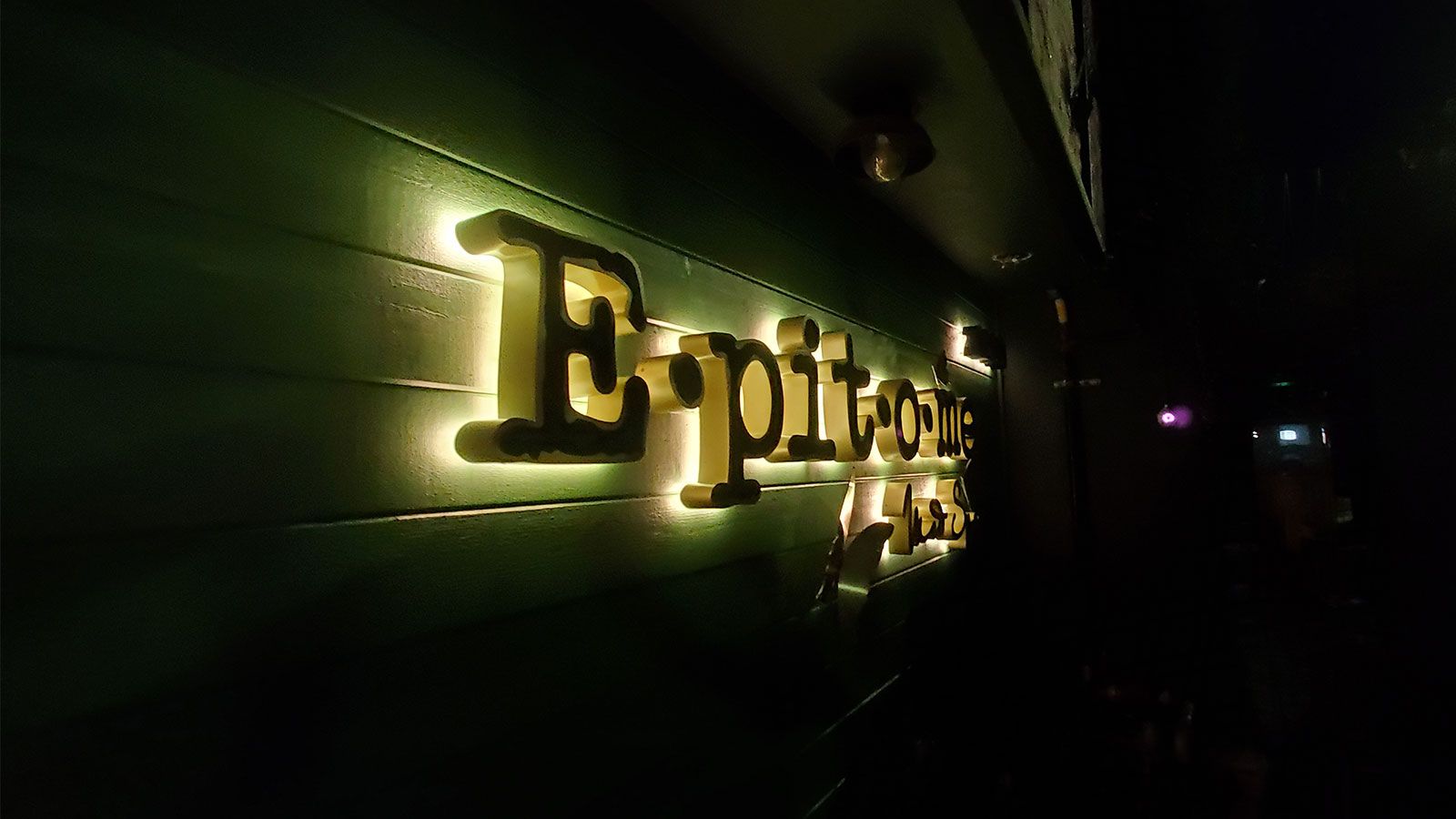 epitome med spa backlit sign