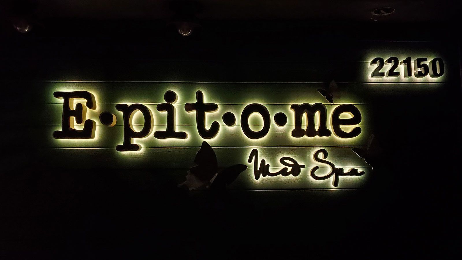 epitome med spa light up sign