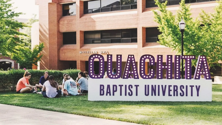 Ouachita Baptist University with custom marquee letters made of aluminum and acrylic - 3