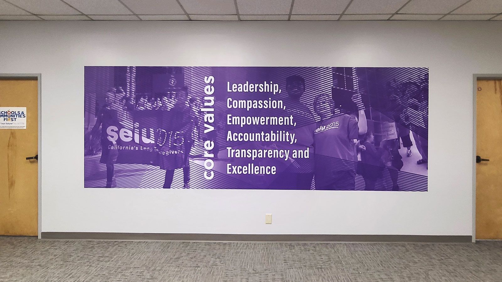 seiu wall decal