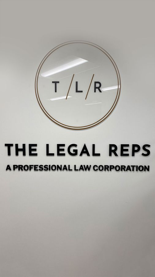 the Legal reps office sign