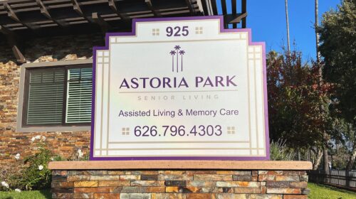 Astoria Park monument sign